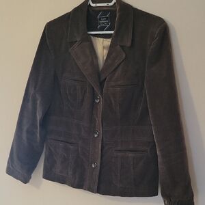 Lady Hathaway Women's Brown Velvet Jacket/Blazer